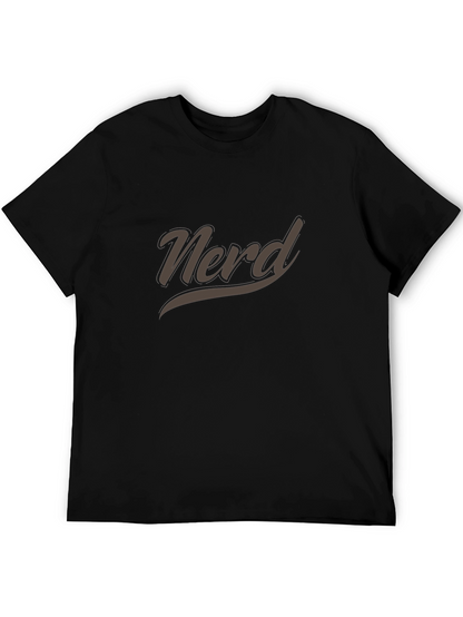 Nerd Graphic T-Shirt - Casual Short Sleeve Tee