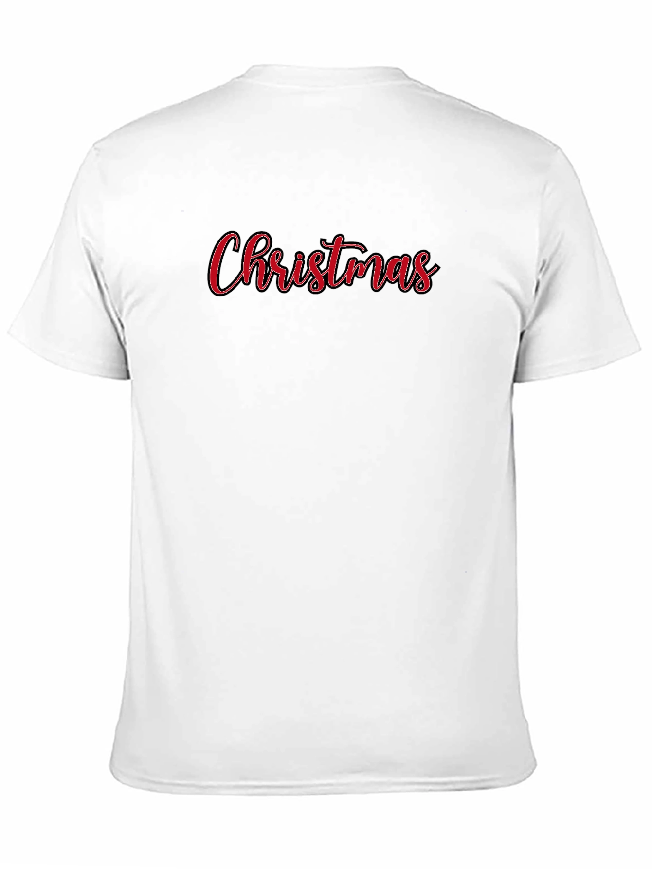 Christmas Script Graphic Black T-Shirt