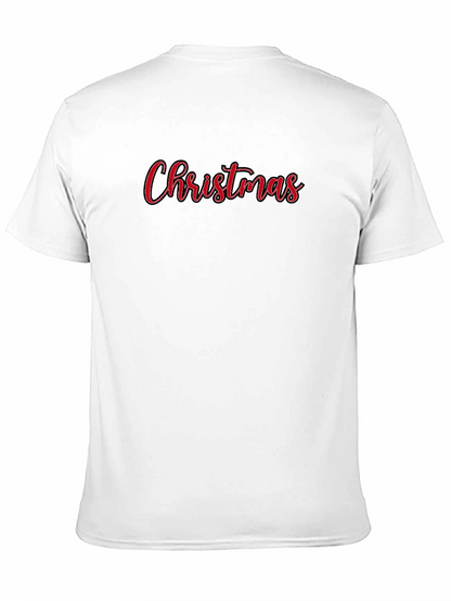 Christmas Script Graphic Black T-Shirt
