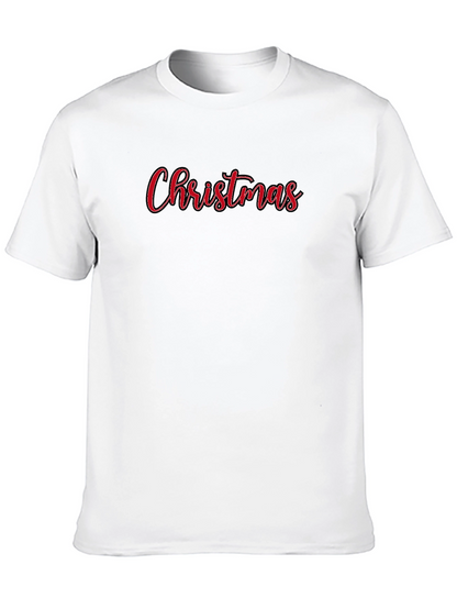Christmas Script Graphic Black T-Shirt