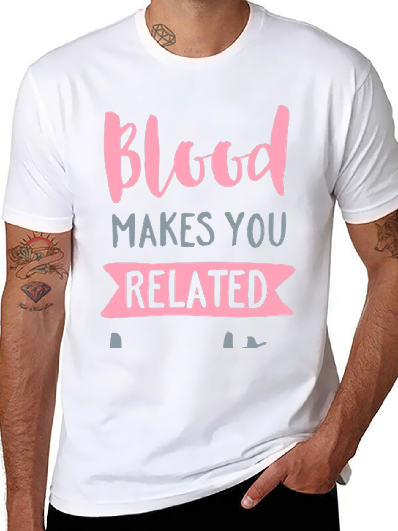 Blood Makes You Related Graphic T-Shirt