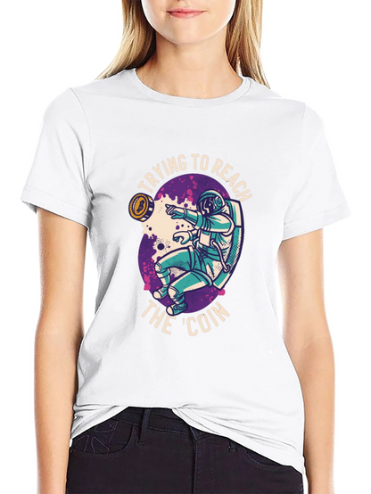 Reach the Coin T-Shirt - Crypto Astronaut