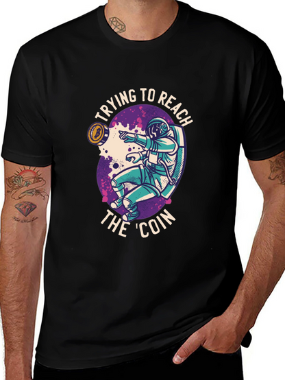 Reach the Coin T-Shirt - Crypto Astronaut