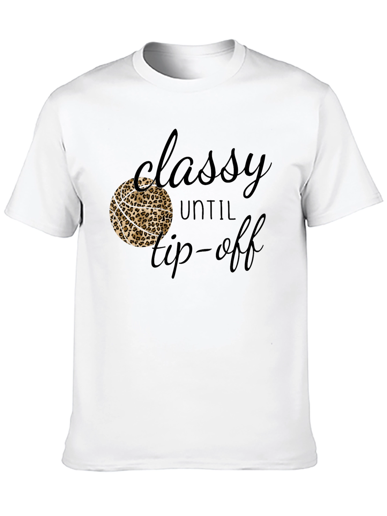 Classy Until Tip-Off Black Graphic Tee