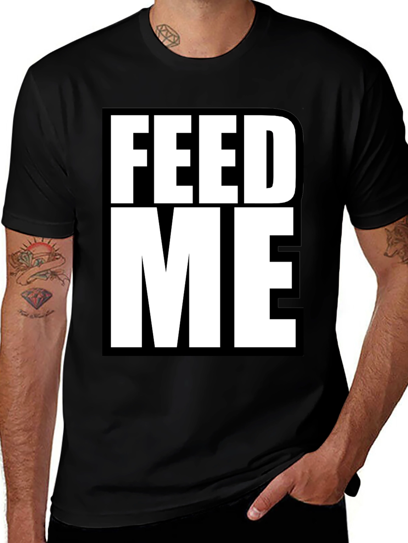 Feed Me Graphic Tee - Bold Statement T-Shirt