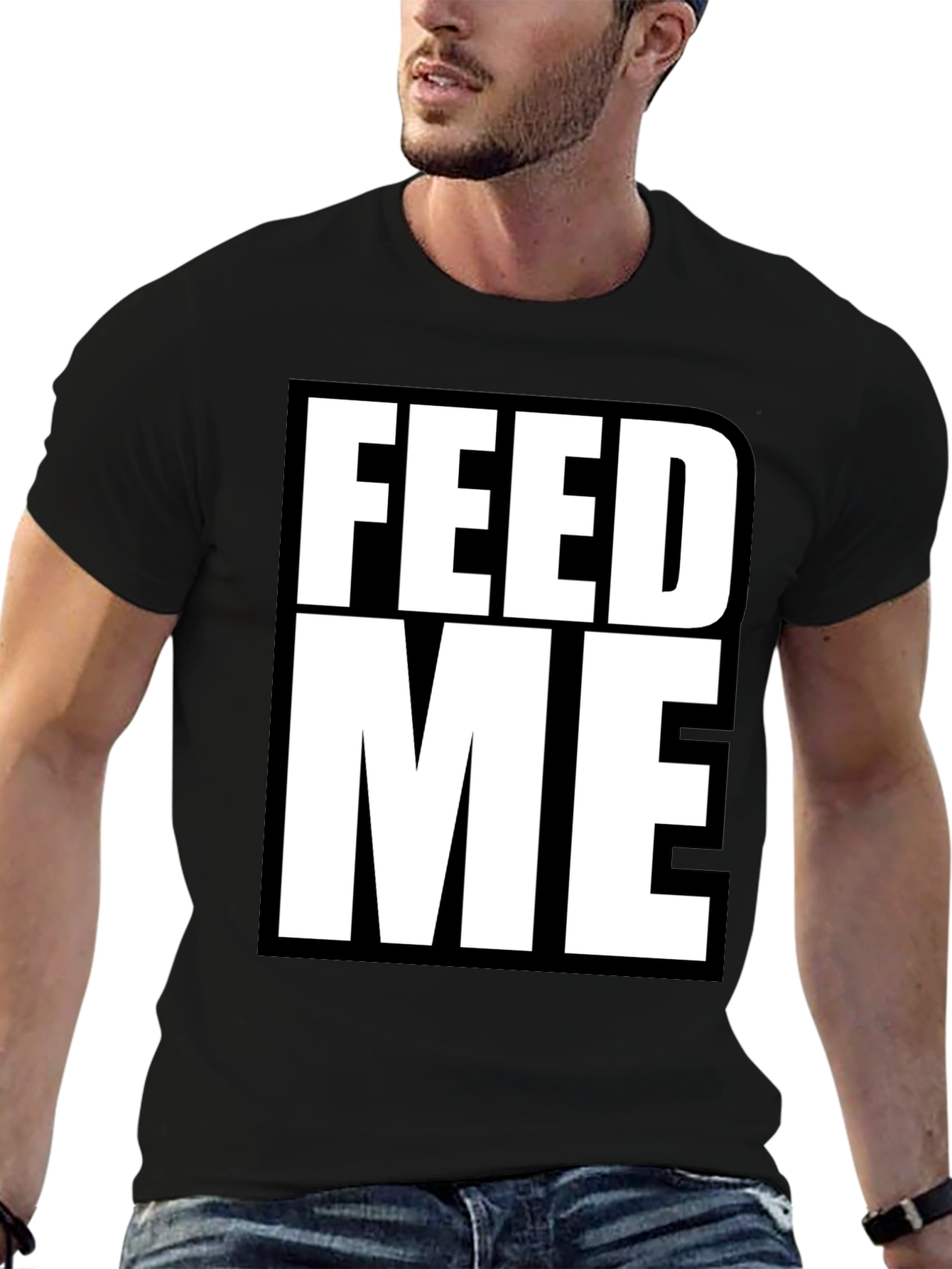 Feed Me Graphic Tee - Bold Statement T-Shirt