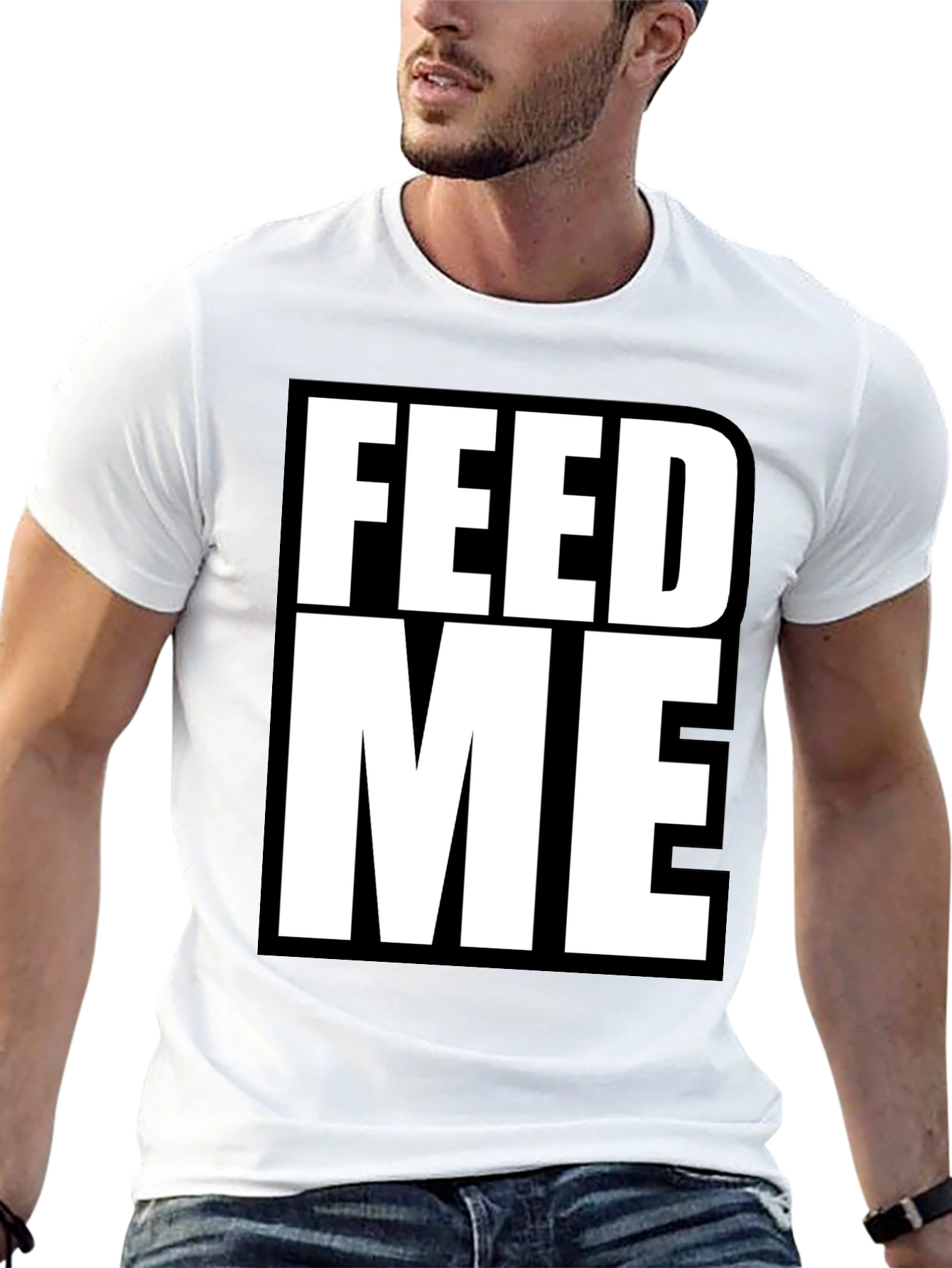 Feed Me Graphic Tee - Bold Statement T-Shirt