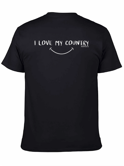 I Love My Country Graphic Tee - Patriotic Style