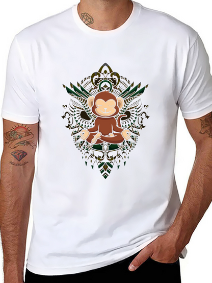 Zen Monkey T-Shirt - Meditating Ape Tee