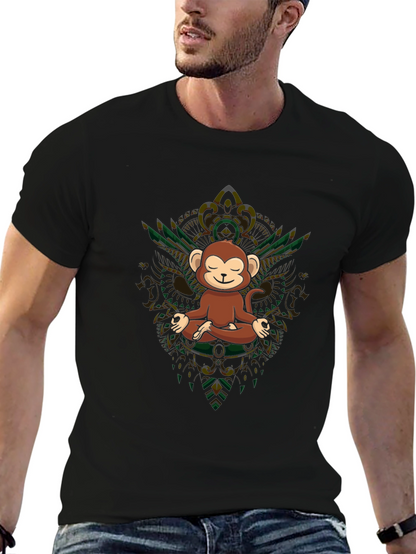 Zen Monkey T-Shirt - Meditating Ape Tee