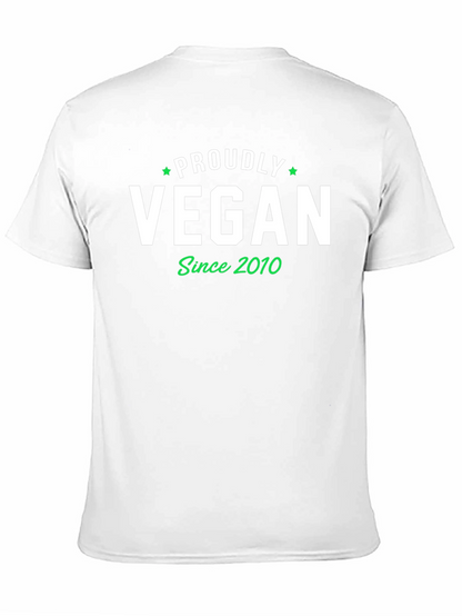 Proudly Vegan Since 2010 Black T-Shirt