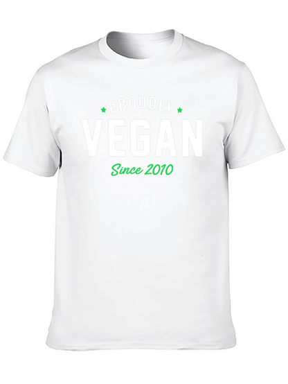 Proudly Vegan Since 2010 Black T-Shirt