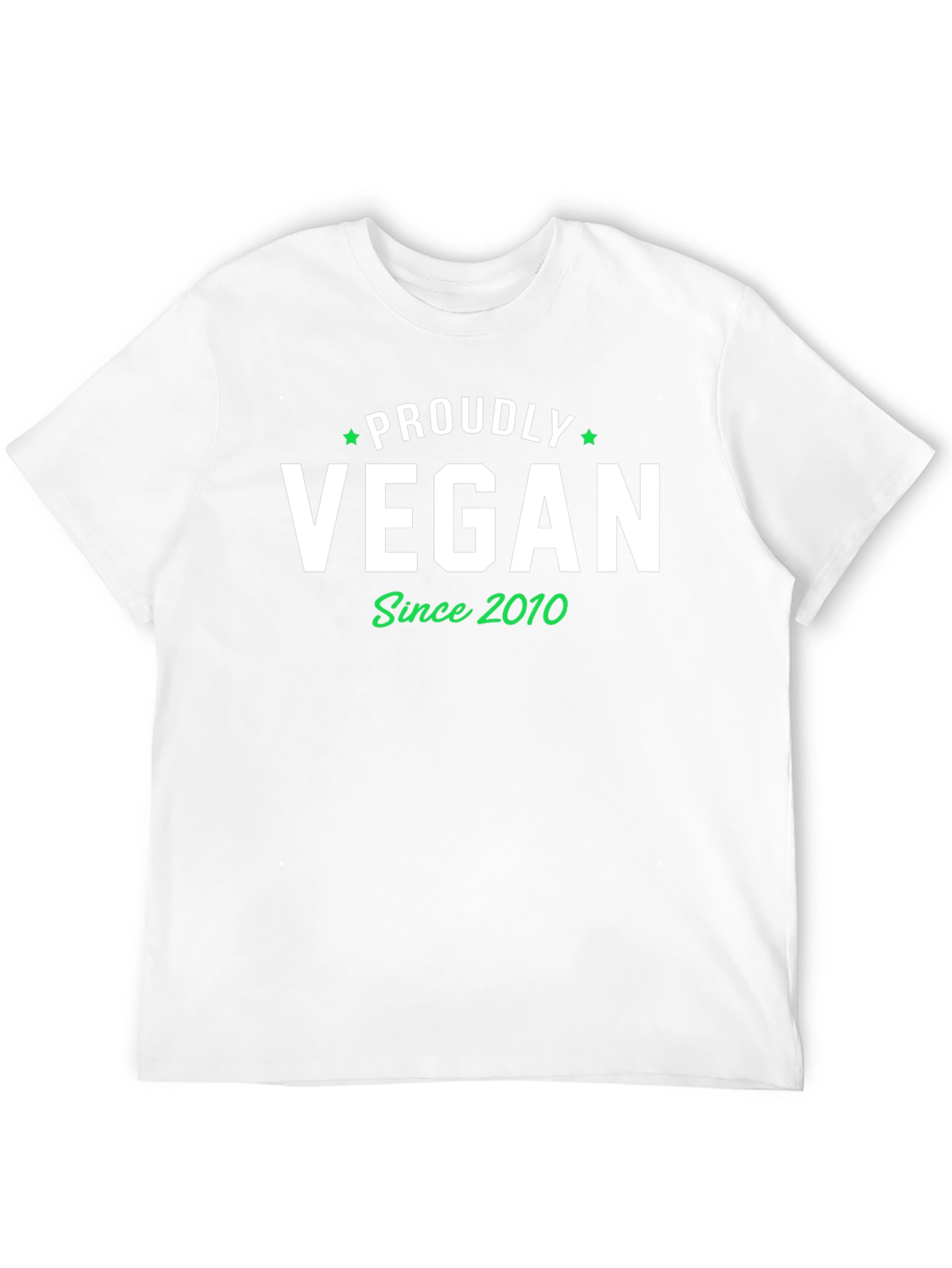 Proudly Vegan Since 2010 Black T-Shirt