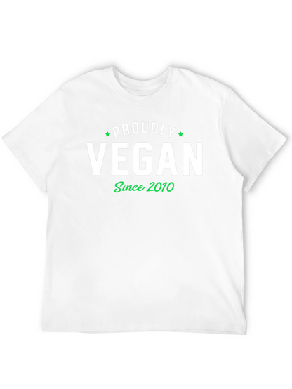 Proudly Vegan Since 2010 Black T-Shirt
