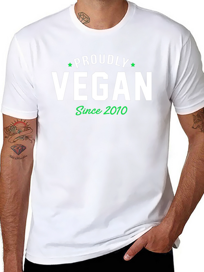 Proudly Vegan Since 2010 Black T-Shirt
