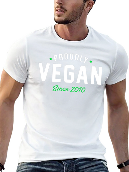 Proudly Vegan Since 2010 Black T-Shirt