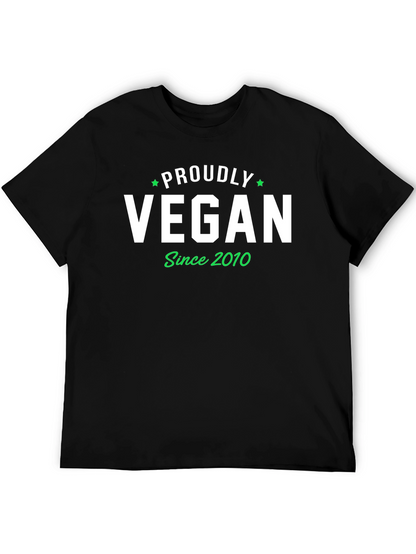 Proudly Vegan Since 2010 Black T-Shirt