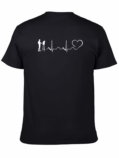 Artist Heartbeat T-Shirt - Painter Love