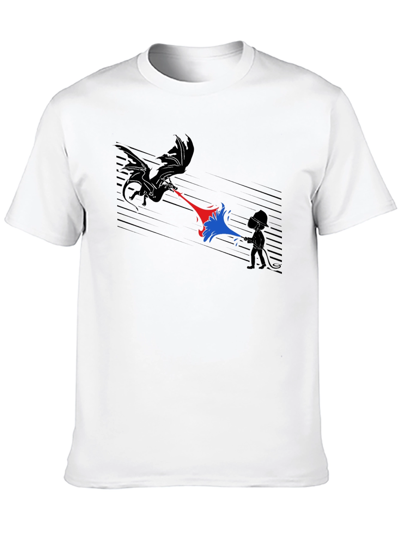Dragon vs Mage Graphic T-Shirt