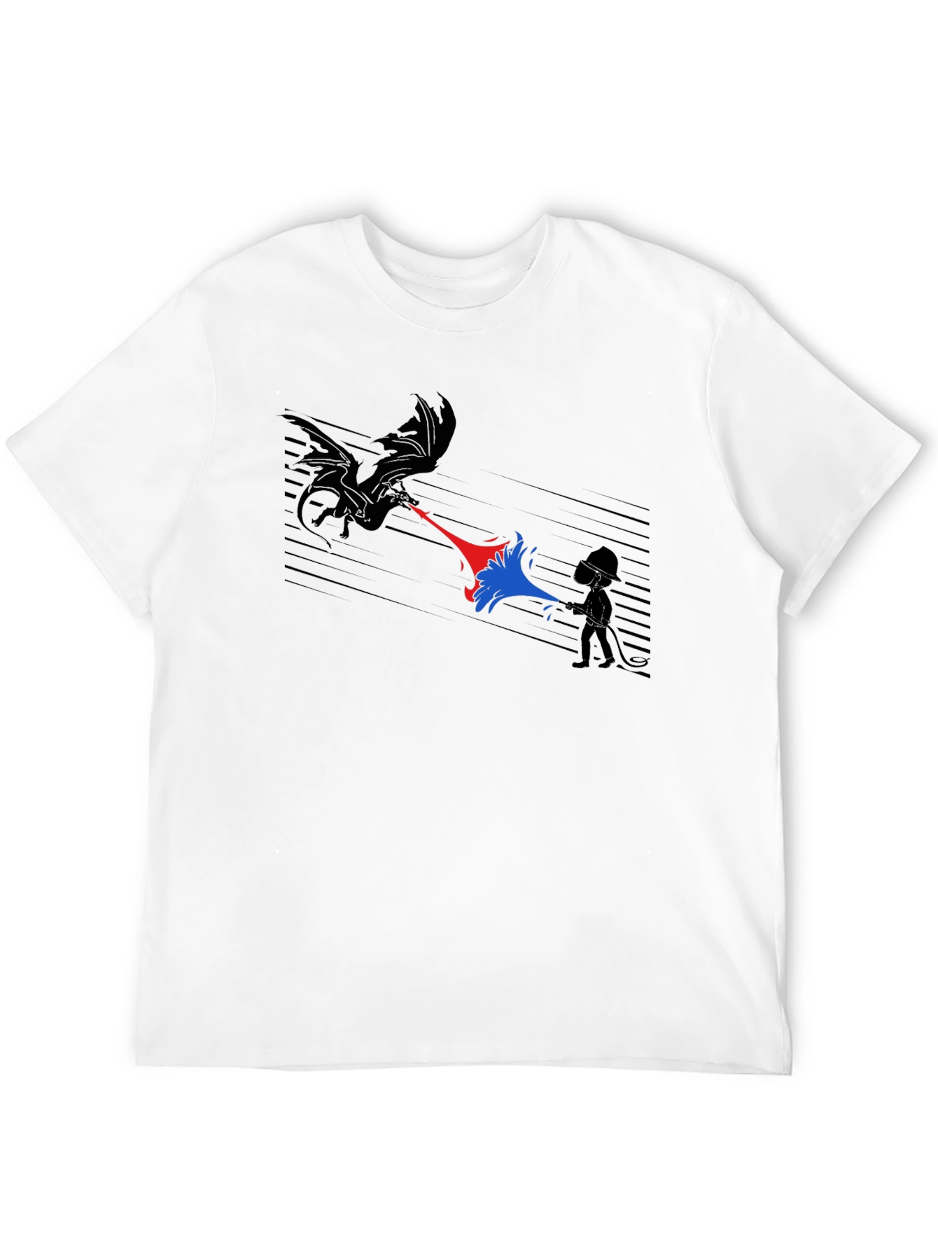 Dragon vs Mage Graphic T-Shirt