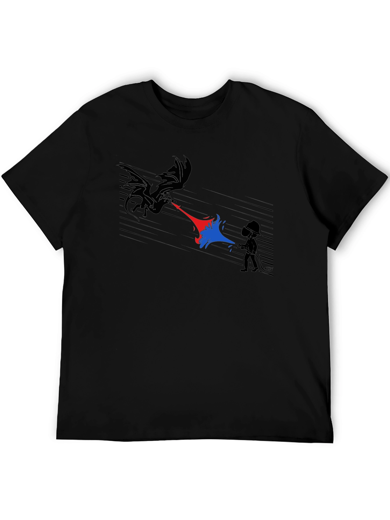 Dragon vs Mage Graphic T-Shirt