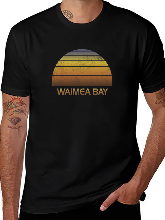 Waimea Bay Sunset T-Shirt - Vintage Style
