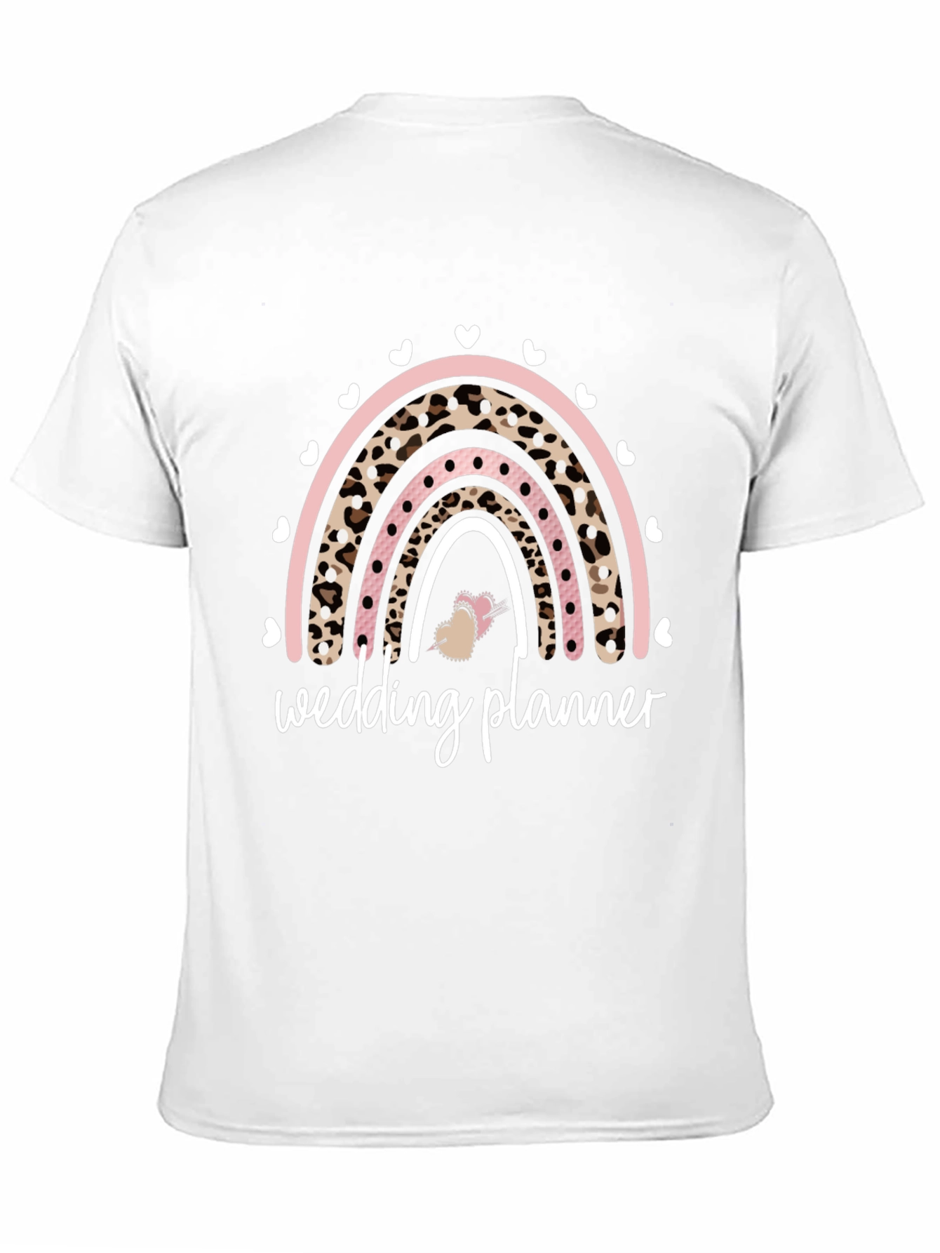 Wedding Planner Leopard Rainbow Graphic T-Shirt