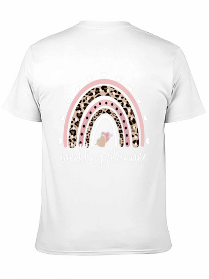 Wedding Planner Leopard Rainbow Graphic T-Shirt