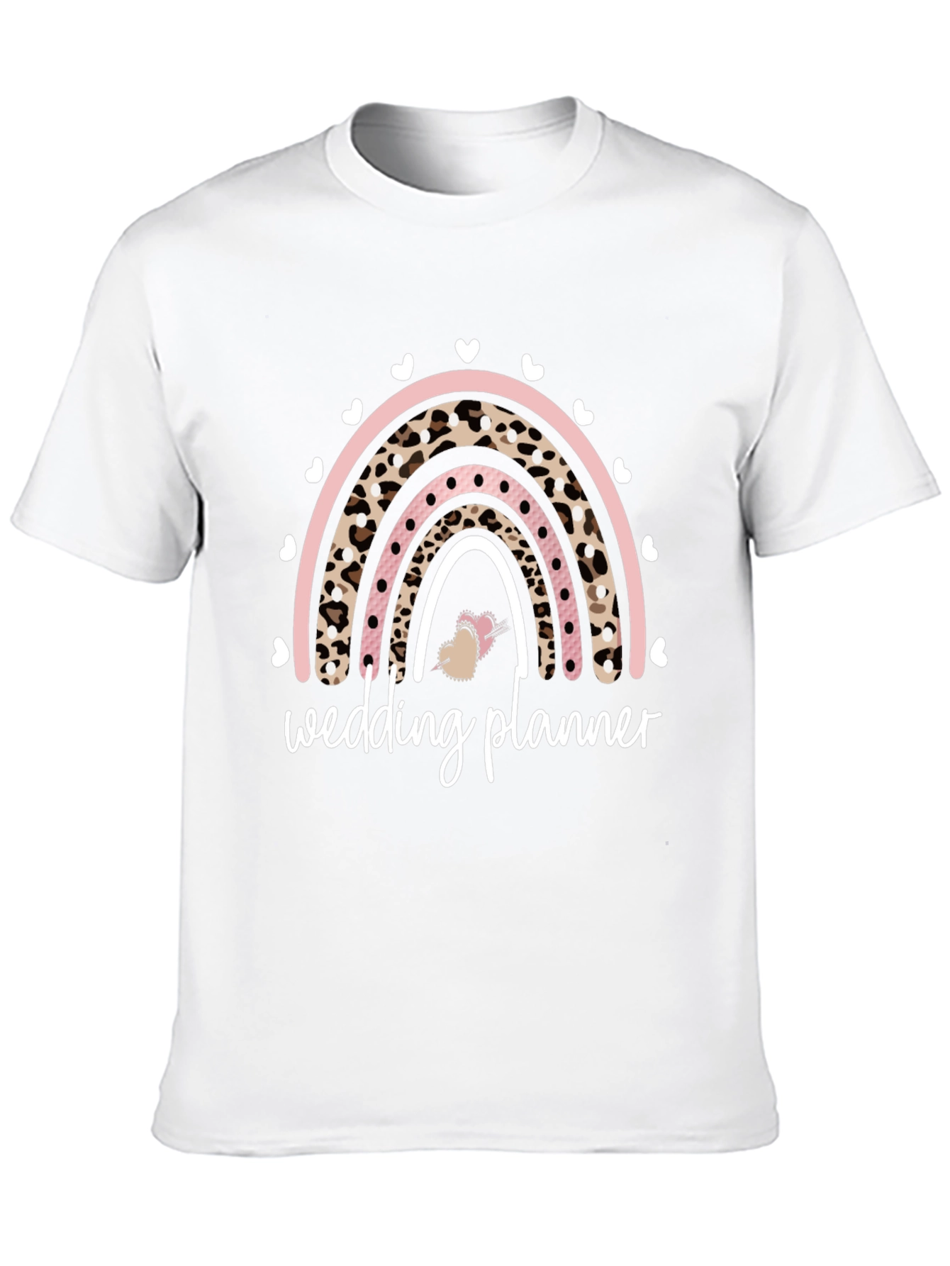 Wedding Planner Leopard Rainbow Graphic T-Shirt