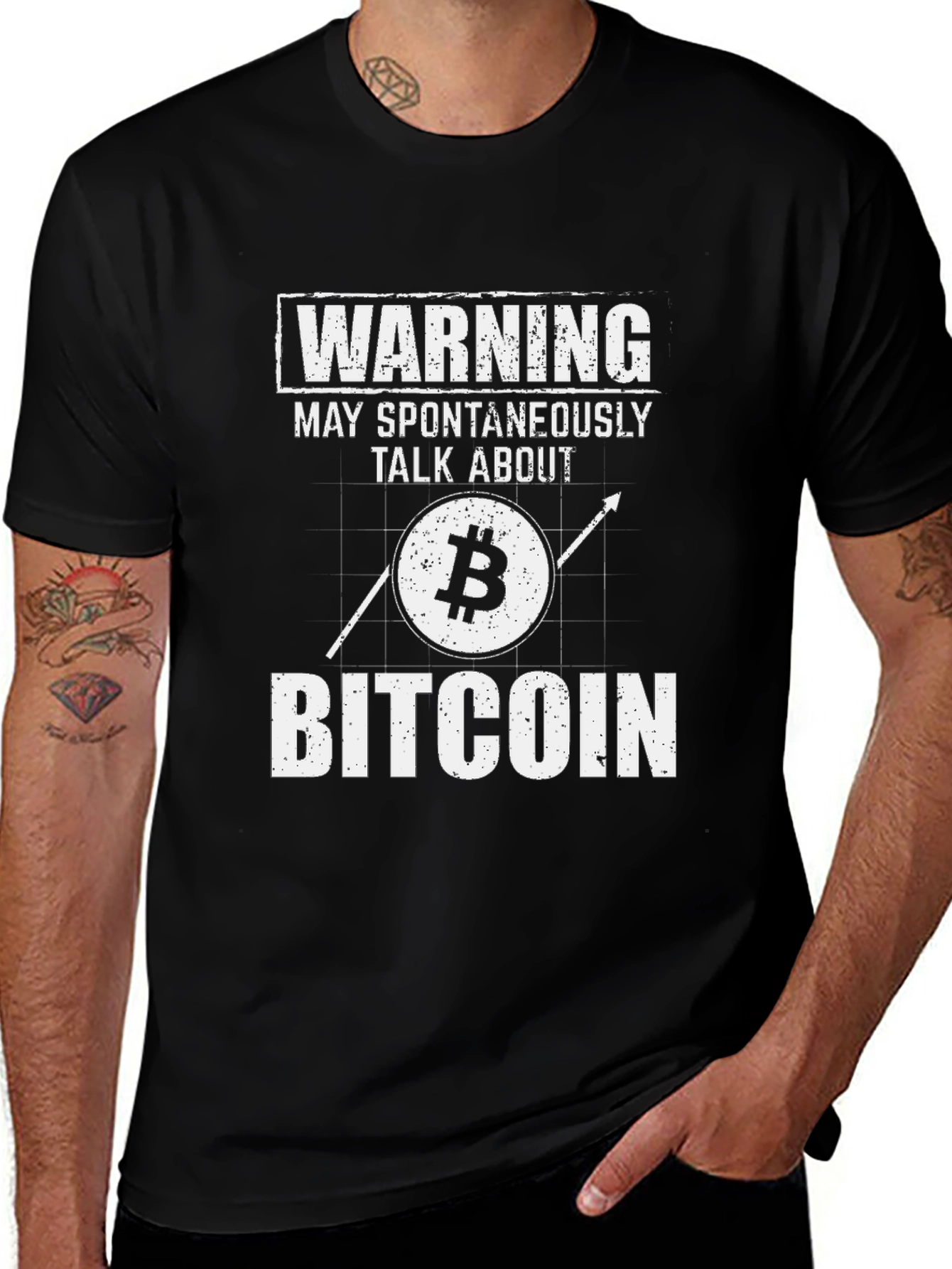 Warning: May Spontaneously Talk About Bitcoin T-Shirt