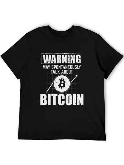 Warning: May Spontaneously Talk About Bitcoin T-Shirt