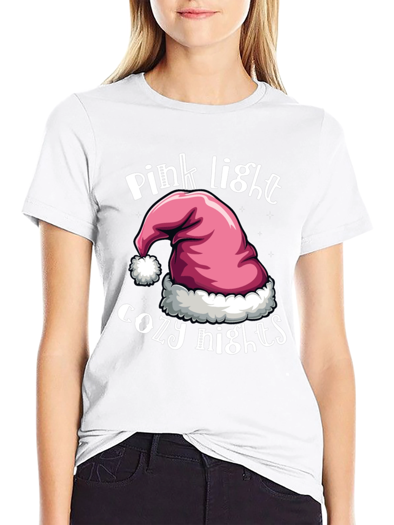 Pink Light Cozy Nights T-Shirt - Holiday Season