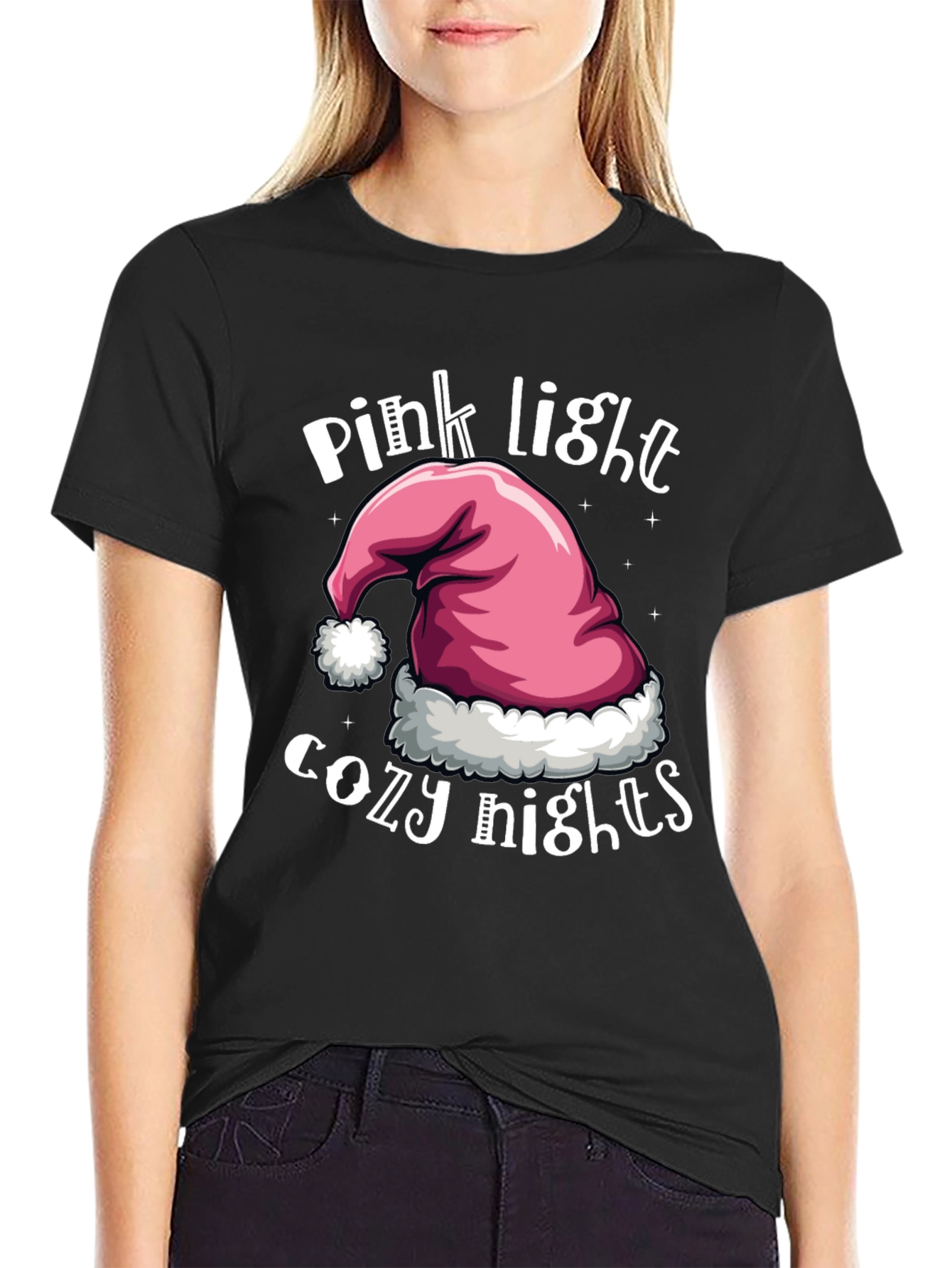 Pink Light Cozy Nights T-Shirt - Holiday Season