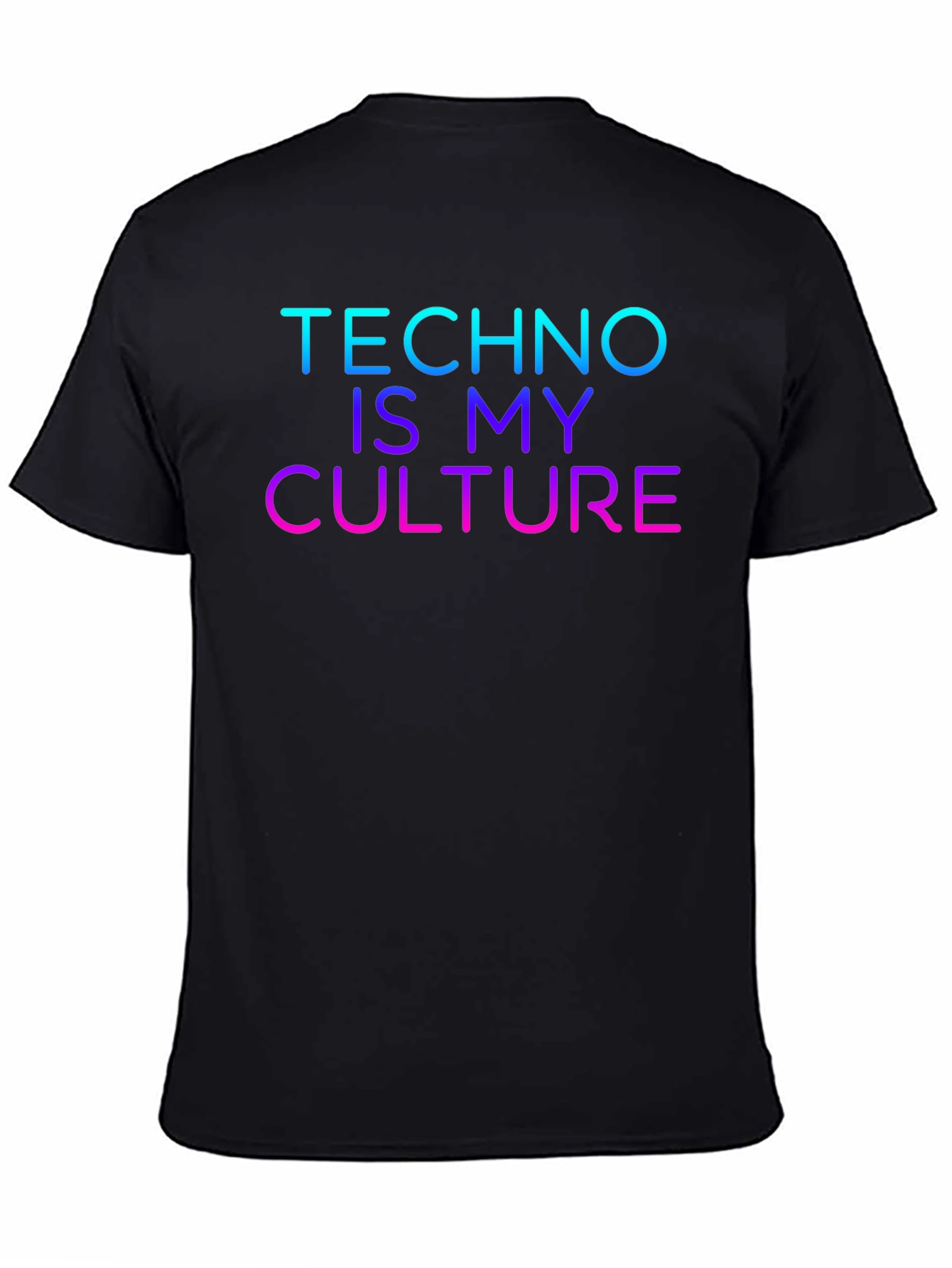 Techno Is My Culture Black T-Shirt