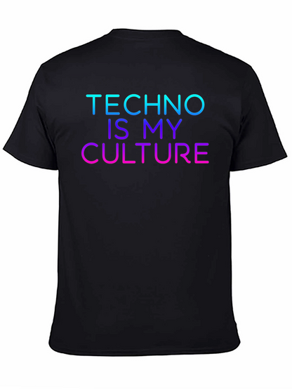 Techno Is My Culture Black T-Shirt