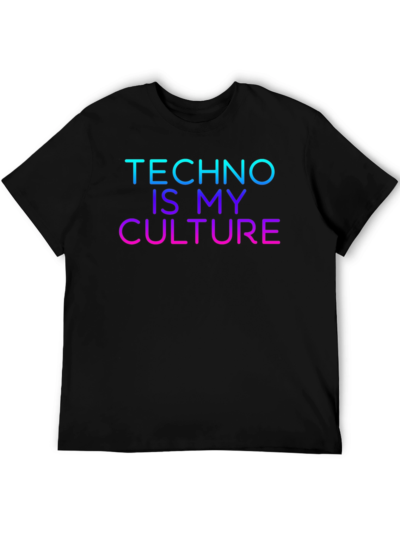 Techno Is My Culture Black T-Shirt