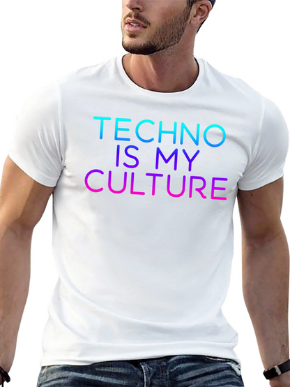 Techno Is My Culture Black T-Shirt