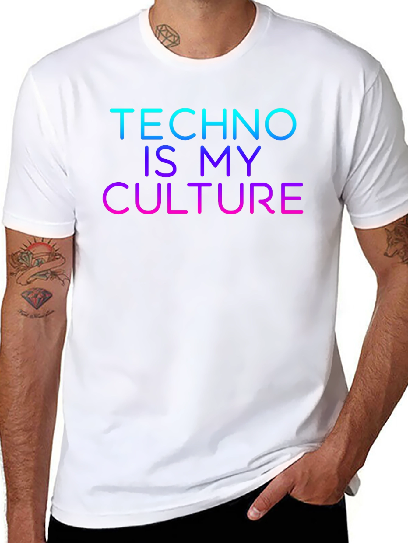 Techno Is My Culture Black T-Shirt