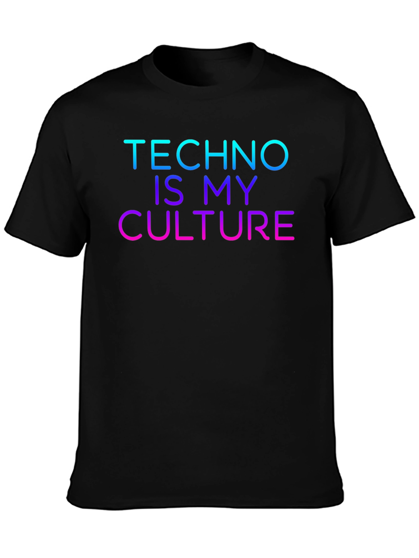 Techno Is My Culture Black T-Shirt