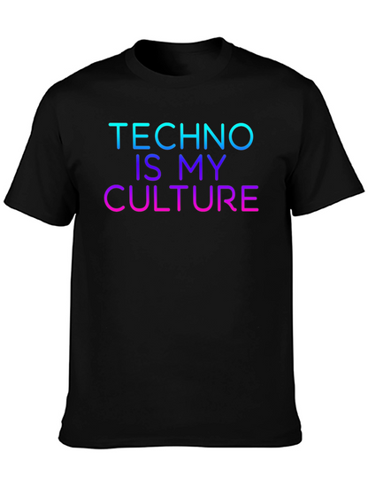 Techno Is My Culture Black T-Shirt