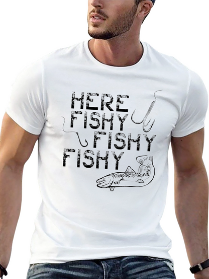 Here Fishy Fishy Fishy Graphic Tee