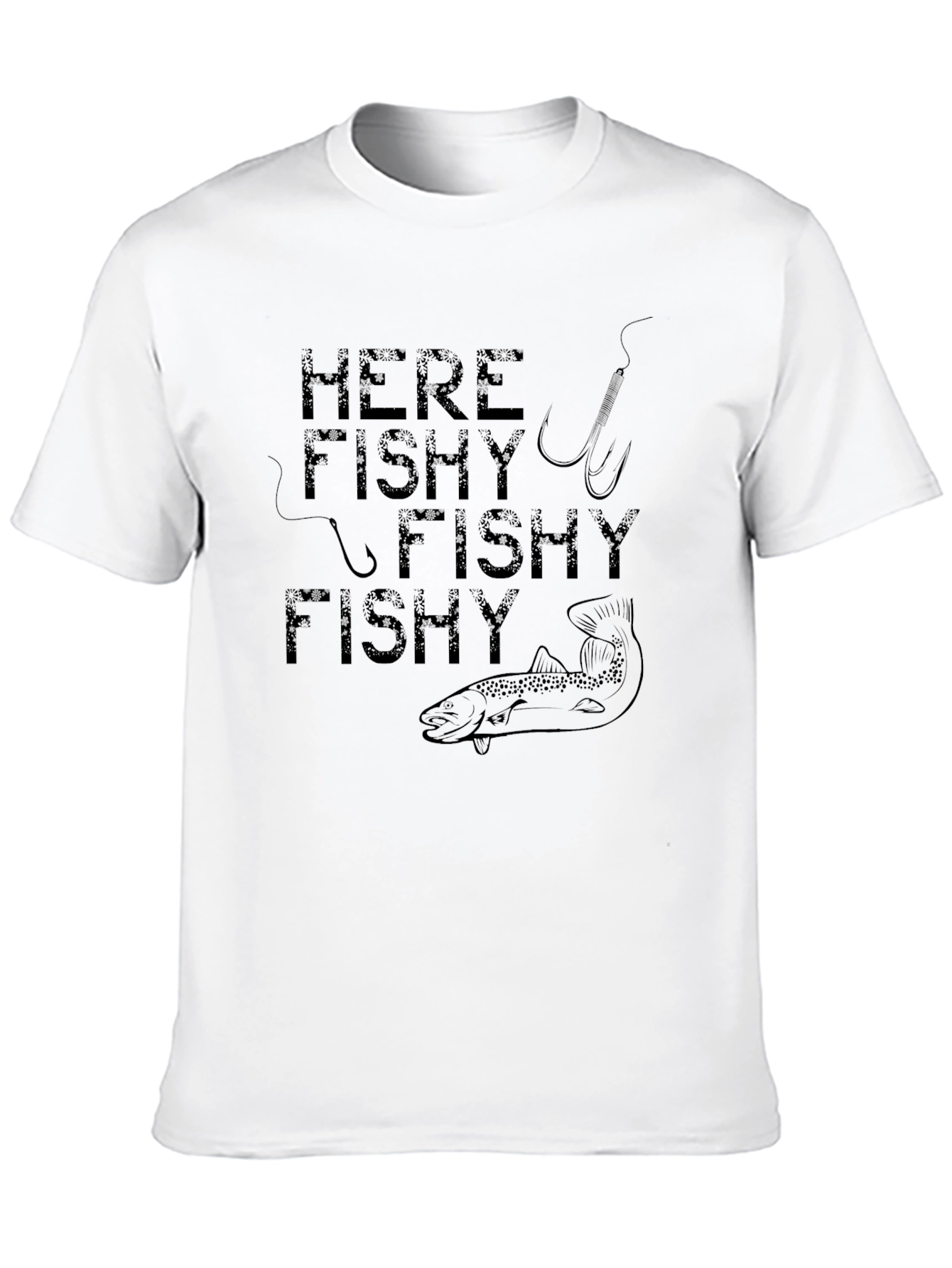 Here Fishy Fishy Fishy Graphic Tee
