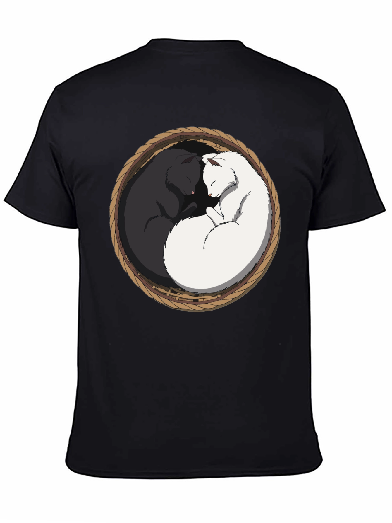 Yin Yang Cat T-Shirt - Cozy Comfort
