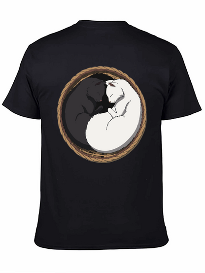 Yin Yang Cat T-Shirt - Cozy Comfort