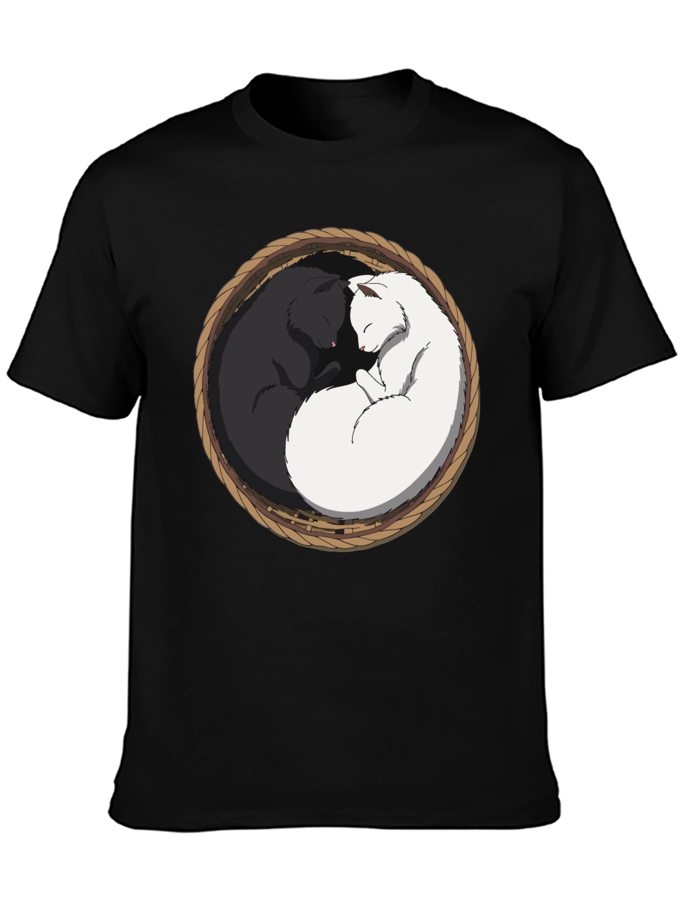 Yin Yang Cat T-Shirt - Cozy Comfort