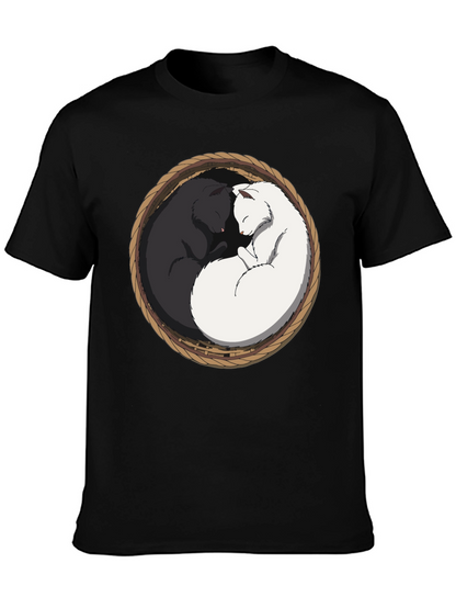 Yin Yang Cat T-Shirt - Cozy Comfort