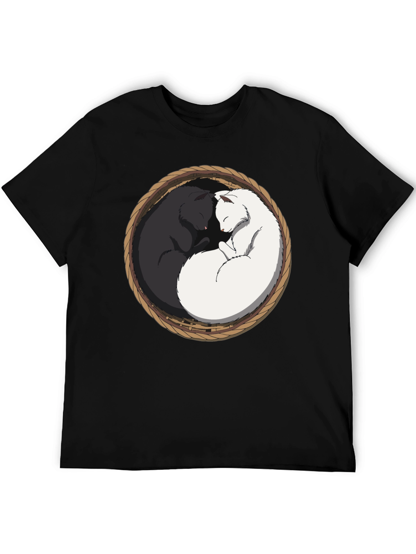 Yin Yang Cat T-Shirt - Cozy Comfort