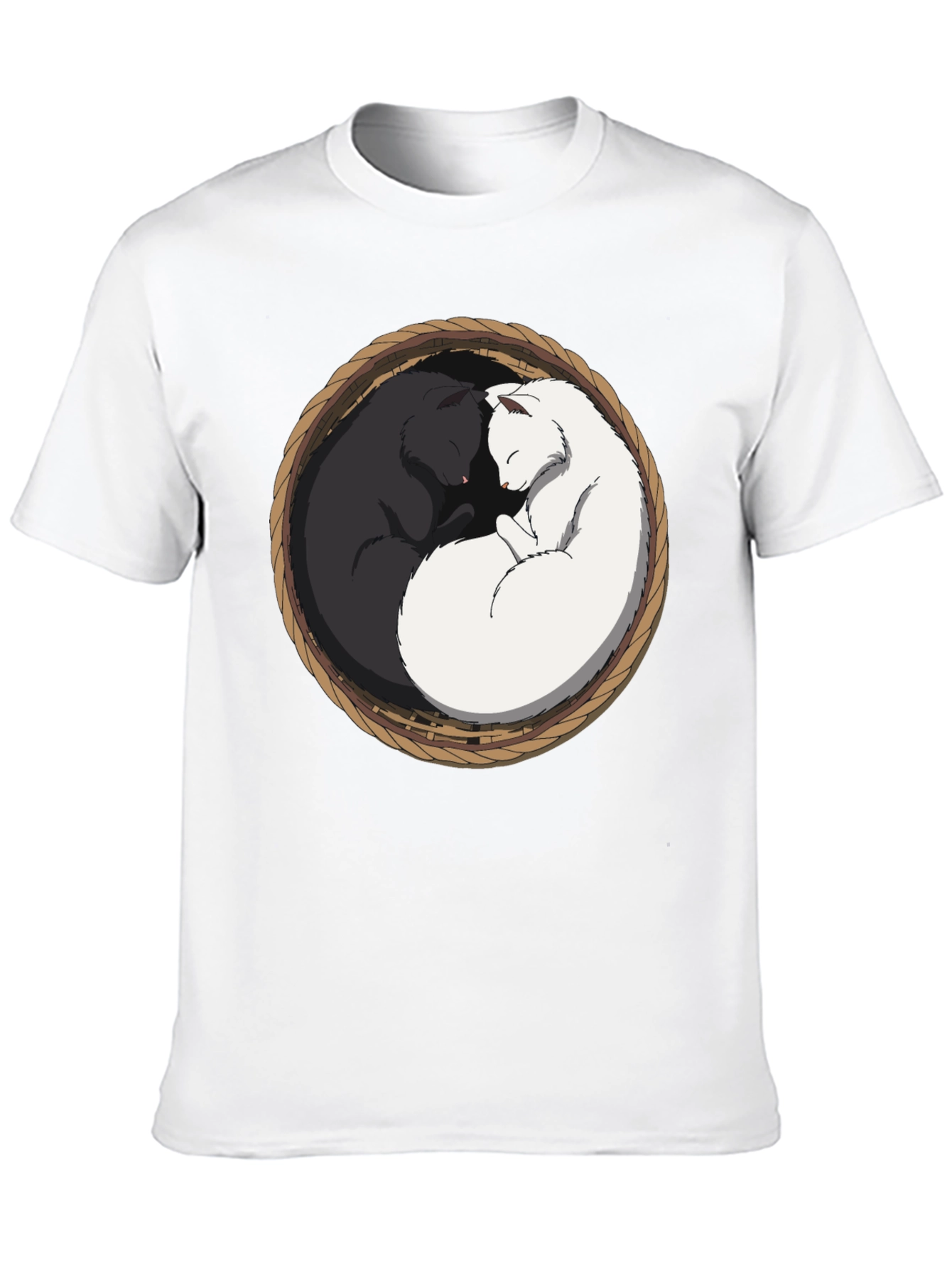 Yin Yang Cat T-Shirt - Cozy Comfort