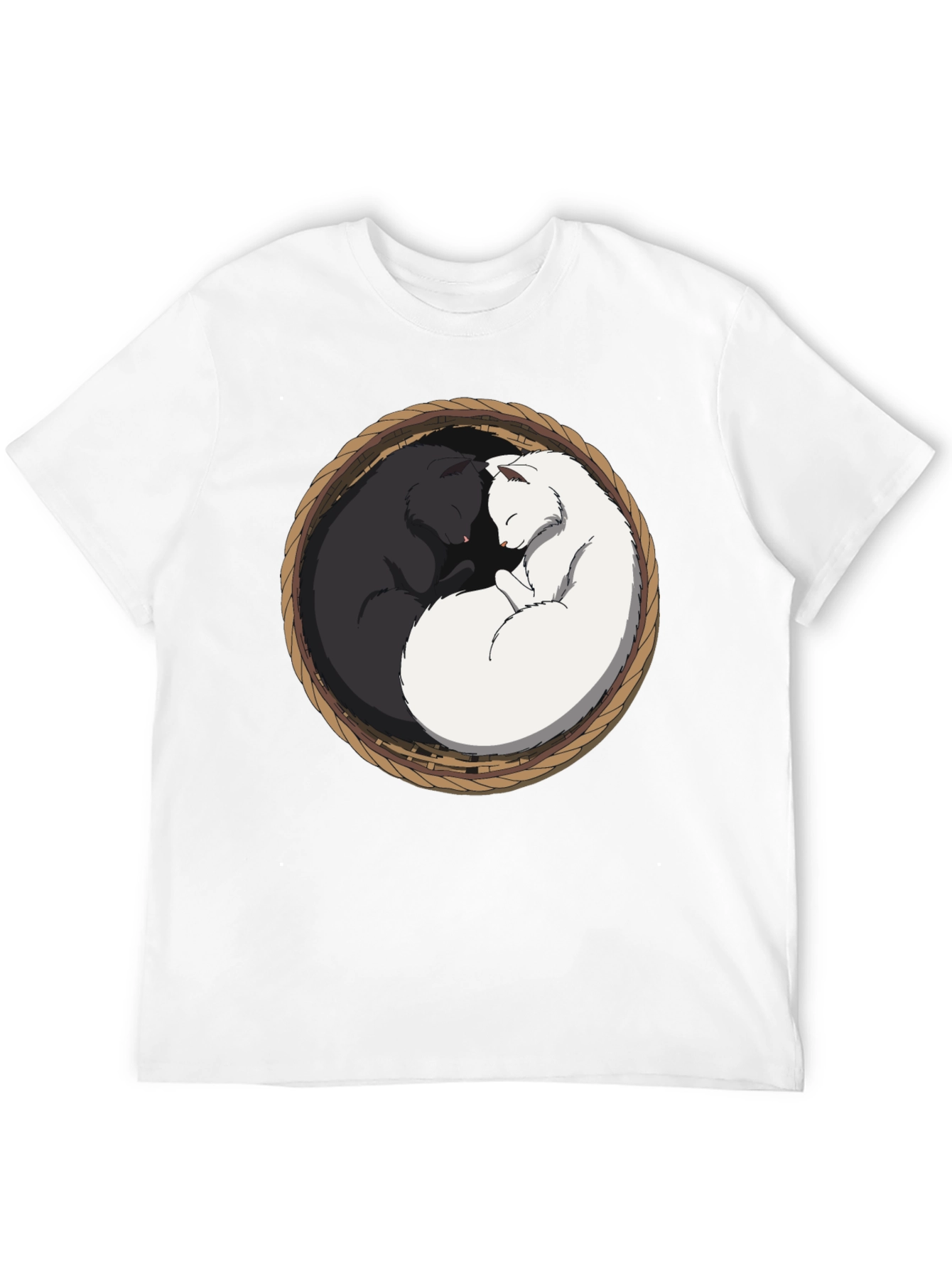 Yin Yang Cat T-Shirt - Cozy Comfort