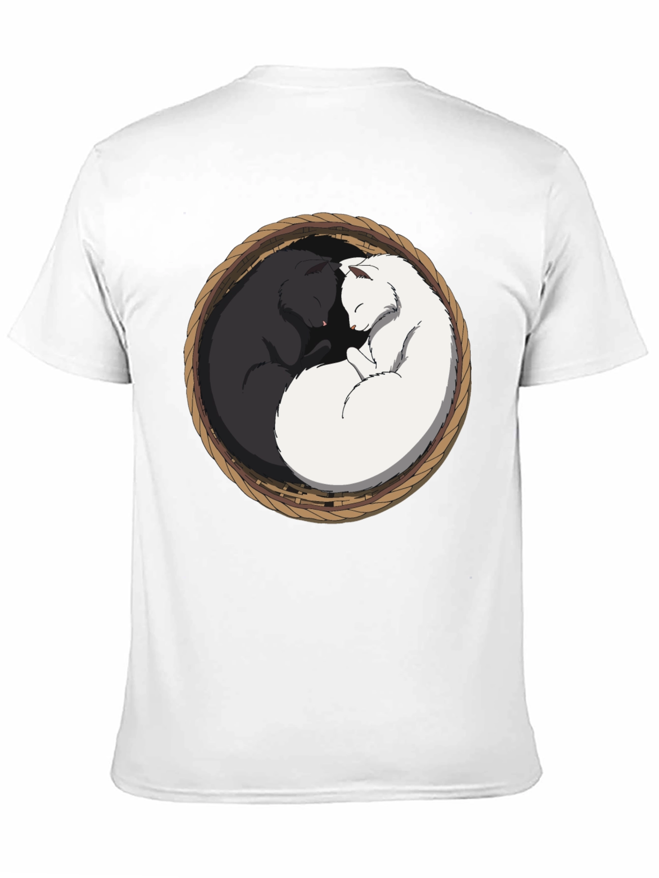 Yin Yang Cat T-Shirt - Cozy Comfort